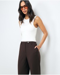 AERE - Lani Tab Waistband Pants