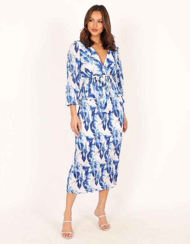 Petal & Pup - Minelli Pleat Top - Blue