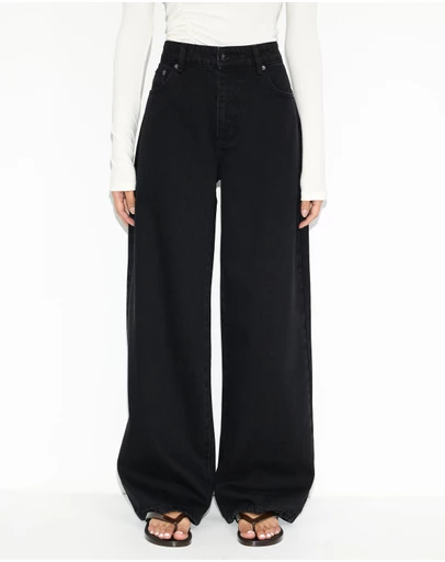 Dazie - Berlin Cinch Waistband Baggy Jeans