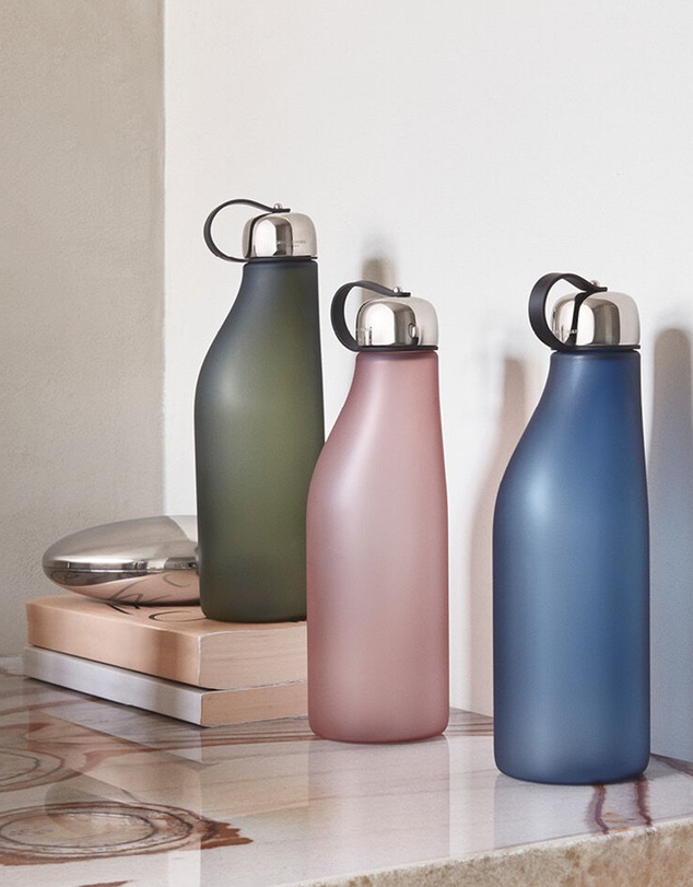 Georg Jensen - Sky Drinking Bottle, Blue