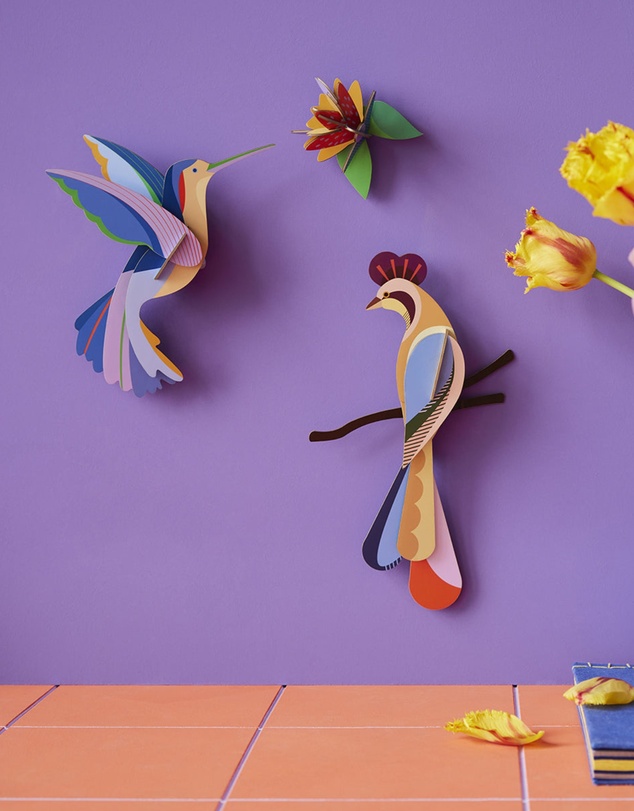 Studio Roof  - Wall Art Paradise Birds (B5) Hummingbird