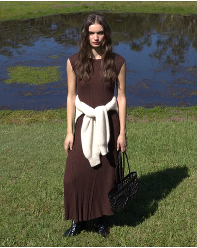 AERE - Tori Rib Knit Dress