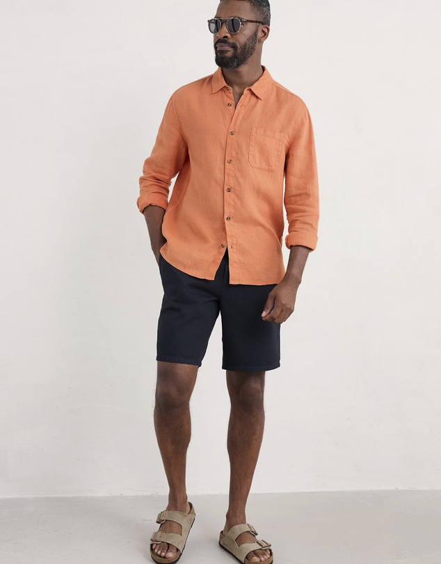 Seasalt - Seasalt Cornwall Orange Curator Shirt