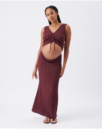 Ripe Maternity - Charli Rib Knit Skirt