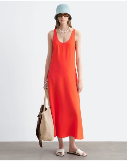 & Other Stories - Scoop-Neck Midi Dress