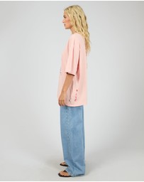 All About Eve - Snake Eyes Oversized Tee Light Pink