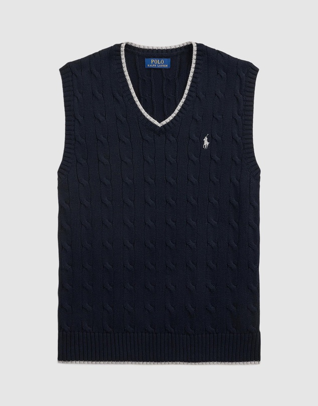 Polo Ralph Lauren - Cable-Knit Cotton Sweater Vest