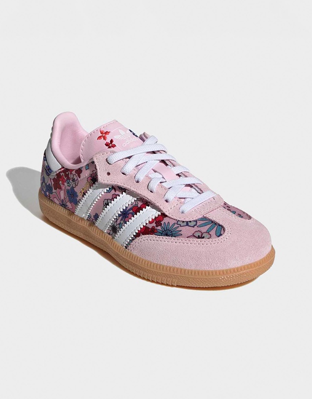 adidas Originals - Adidas Liberty London Samba OG Comfort Closure Elastic Lace Shoes - Kids