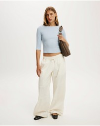 Cotton On - Boat Neck 3/4 Sleeve