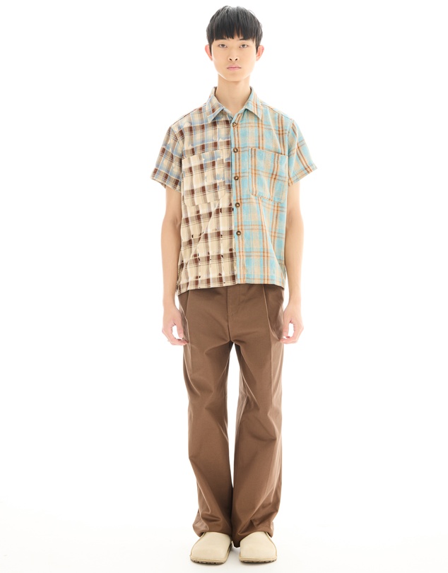 THE TALES - The Tales Half n Half 70's Flannel Camp Shirt