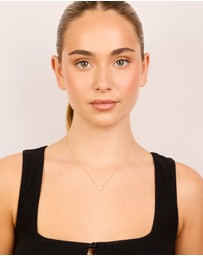 Lovisa - Gold Plated Sterling Silver Cubic Zirconia Horseshoe Necklace