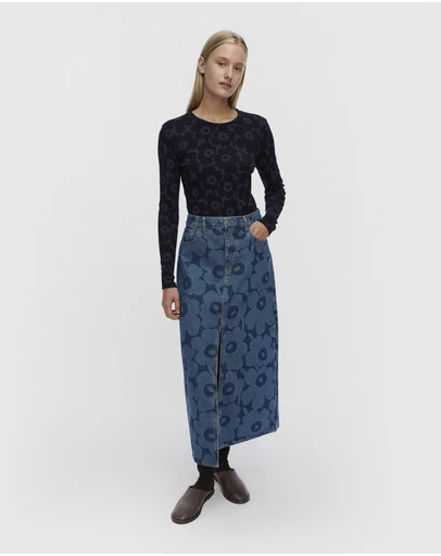 Marimekko - Maridenim Kuvastuma Unikko Skirt