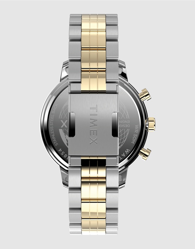 TIMEX - Timex Chicago 45mm Two-Tone Multifunction Watch