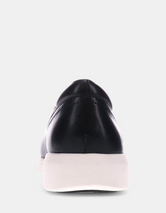 Mia Vita - Bridgette Slip-On Casual Sneaker - Black Leather