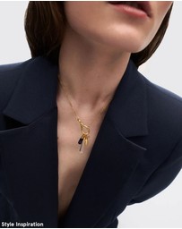 PDPAOLA - Sodalite Drop Pendant Stacker Chain Necklace