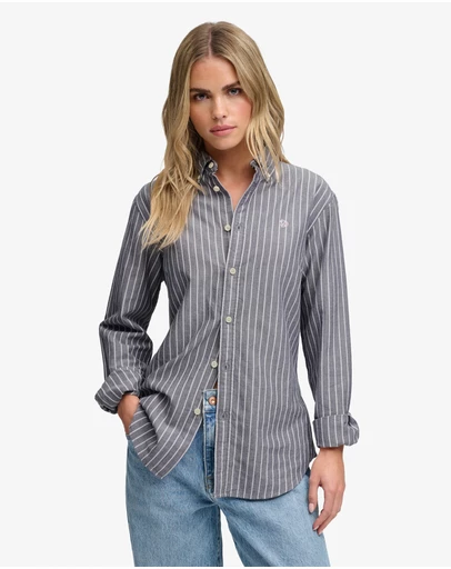 Superdry - Slim Oxford Button Down Long Sleeve Shirt