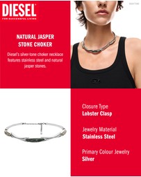 Diesel - Metamorph Silver Necklace