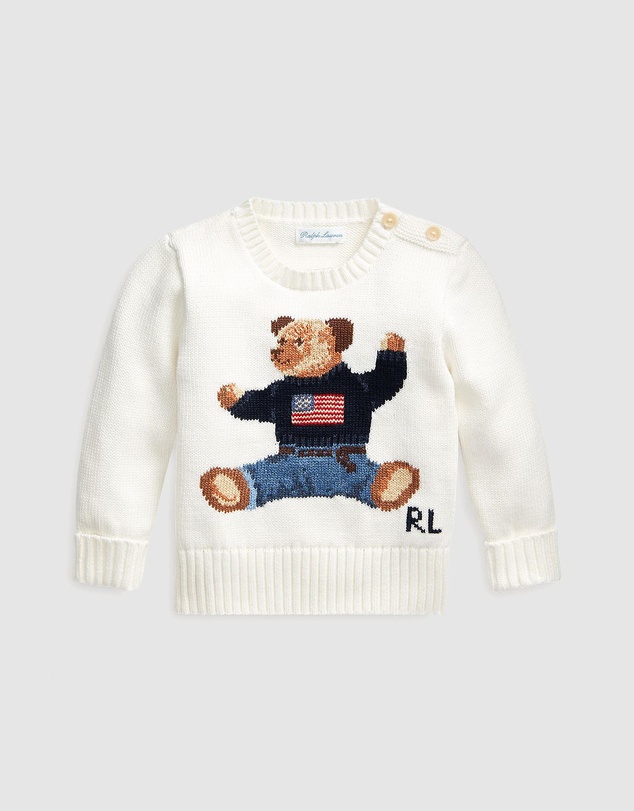 Polo Ralph Lauren - Polo Bear Cotton Sweater - Babies
