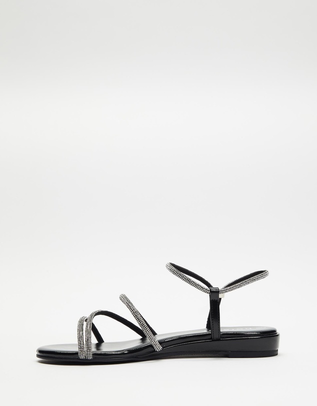 Holster - Viva Strappy Low Wedge - Black - Women's