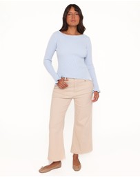 Petal & Pup - Fiana Knitted Top - Ice Blue