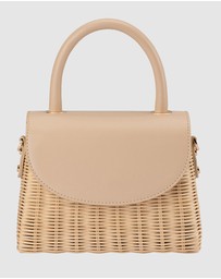 Olga Berg - Elle Wicker Top Handle