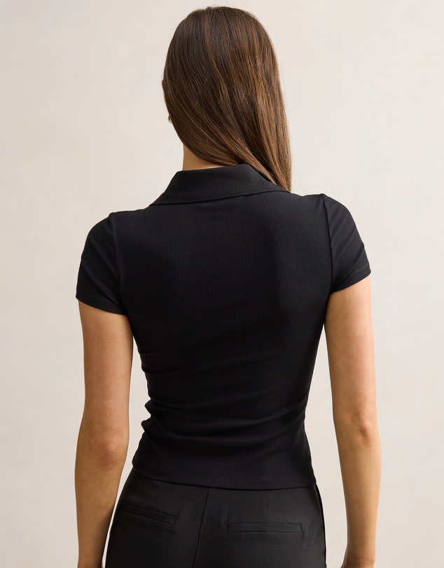 Forever New - Aaliyah Ribbed Polo T-shirt
