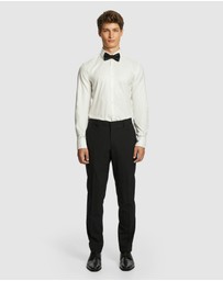yd. - Seville Slim Tuxedo Wool Blend Dress Pant
