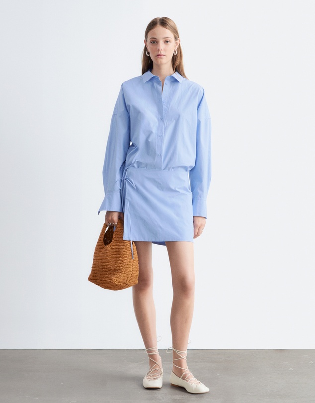 & Other Stories - Tie-Detail Mini Shirt Dress