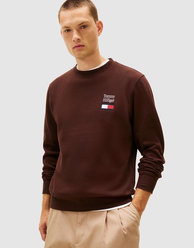 Tommy Hilfiger - Embroidered Flag Sweatshirt