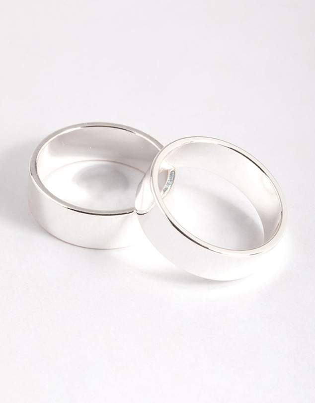 Lovisa - Silver Plated Double Cigar Band Ring