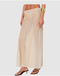 EDIKTED - Inside Out Sheer Lace Maxi Skirt