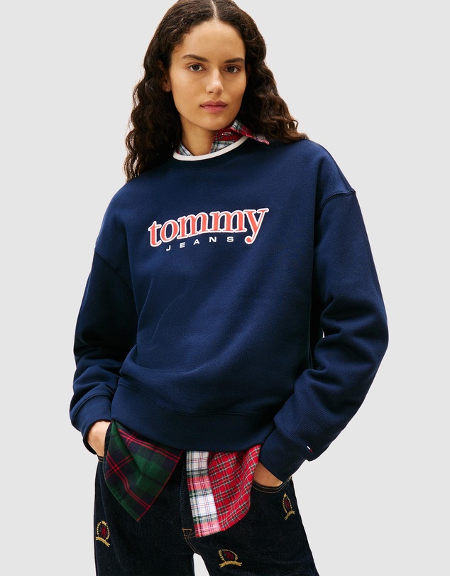 Tommy Jeans - Boxy Tommy Applique Crew Neck