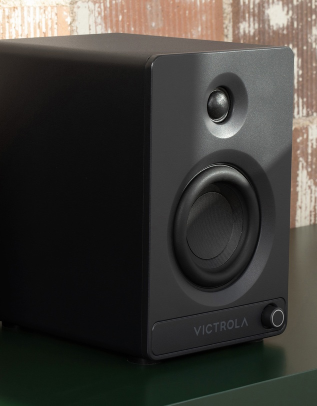 Victrola - Victrola Tempo Bookshelf Speakers - Black