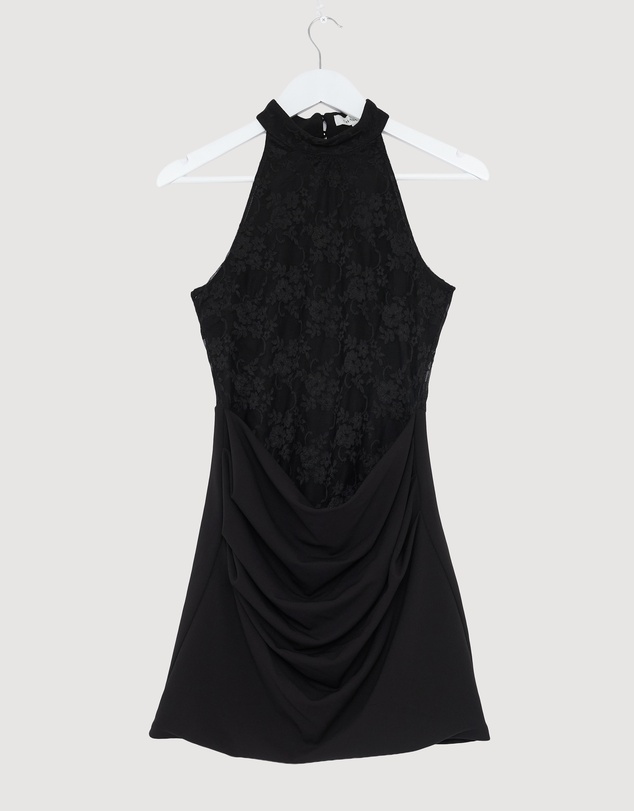 Revibe - Repaired CHANCERY Chappel Lace Mini Dress - AU 10