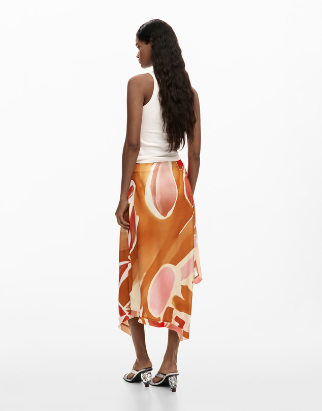 Desigual - Asymmetric petal skirt