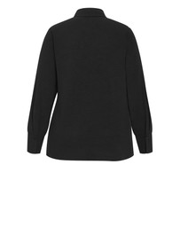 City Chic - Plus size Telia Side Tie Shirt - black