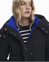 Desigual - Long padded puffer jacket