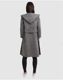 Belle & Bloom - Walk This Way Wool Blend Hooded Coat