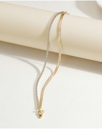 Mestige - Twilight Duo Bracelet - 18K Gold Plated