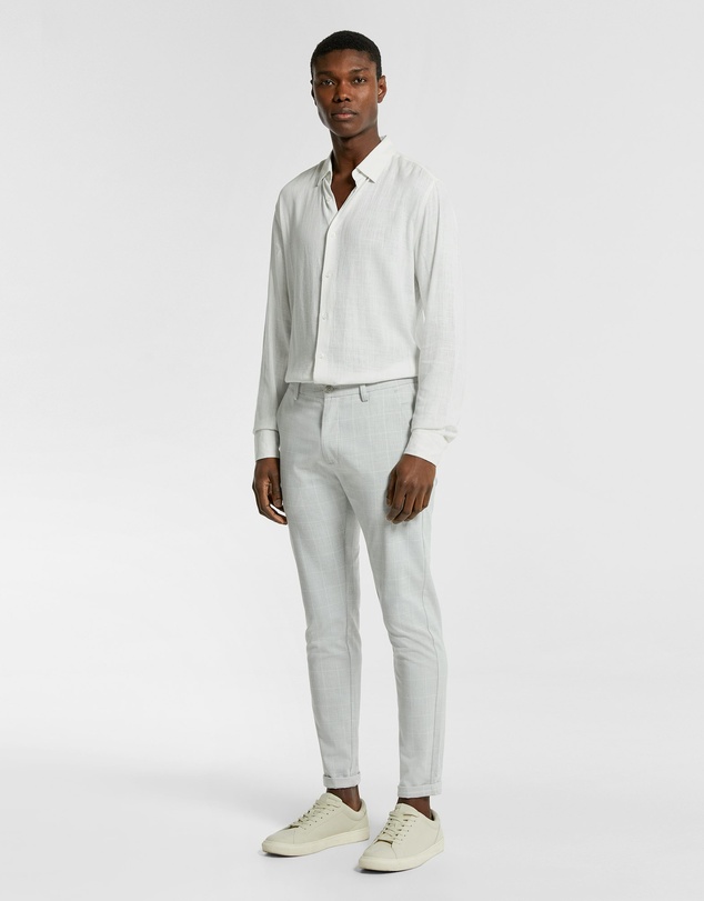 yd. - Terrazzo Check Skinny Chino