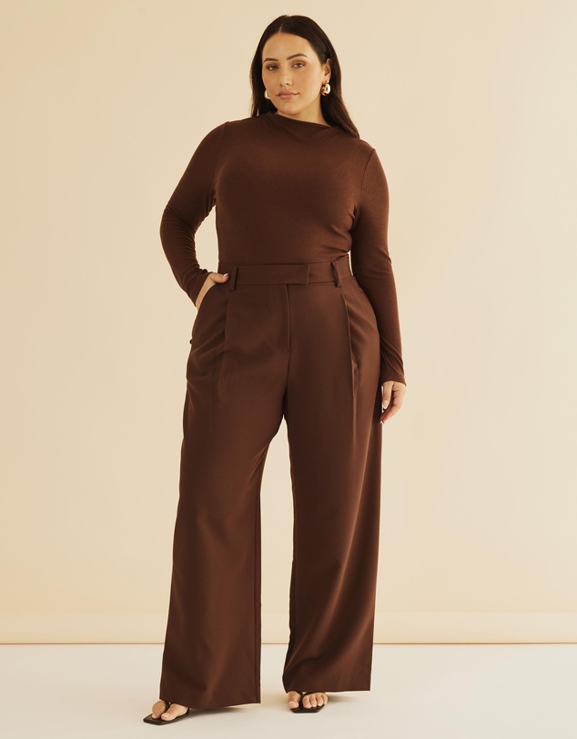 Atmos&Here Curvy - Mariah Wide Leg Pants
