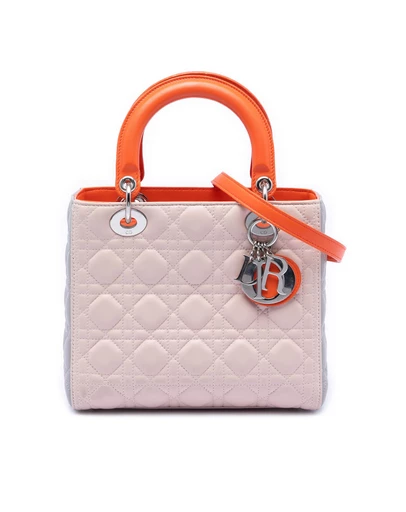 Pre-Loved by Azura Reborn - Pre-Loved Medium Tricolor Lambskin Cannage Lady Dior