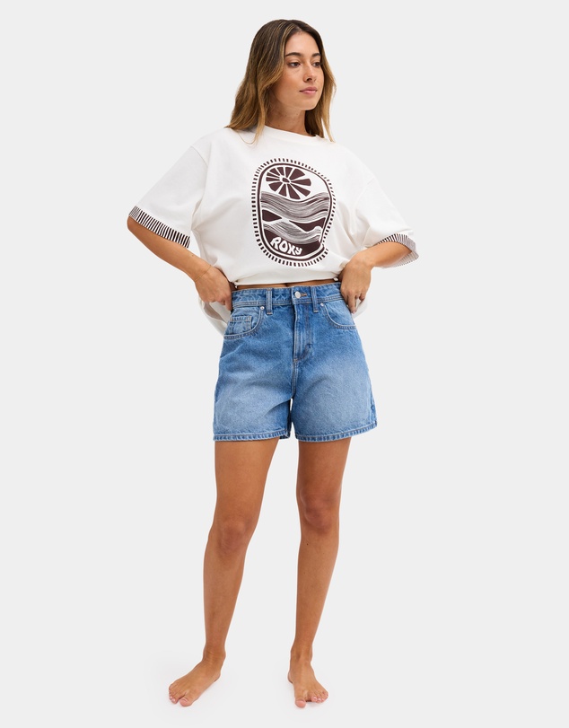 Roxy - Womens Morning Splendour Mid Denim Shorts