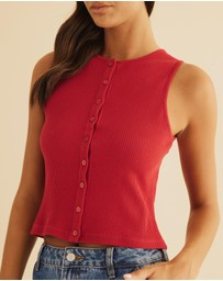 Atmos&Here - Serena Button Front Tank