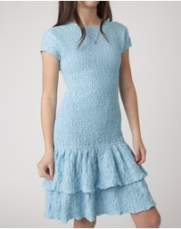 Decjuba Kids - Alessia Textured Mini Dress - Teens