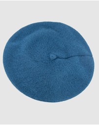 Max Alexander - European Made Blue Soft Wool Beret