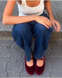 Dazie - Rei Velvet Ballet Flats