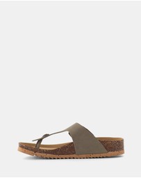BioNatura - Devina Leather Thong Sandals