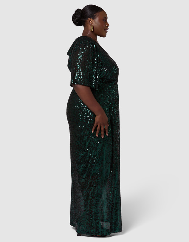 Pink Dusk by Curve Project - Lure Sequin Maxi Dress