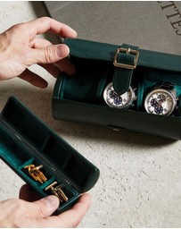 Wolf - Wolf British Racing Green Triple Watch Roll
